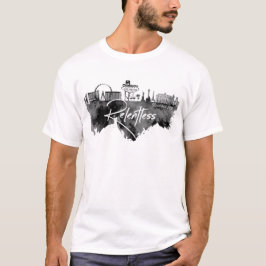 Schwarzes Aquarell Vegas T-Shirt