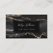 Schwarzes Aquarell Visitenkarte (Vorderseite)