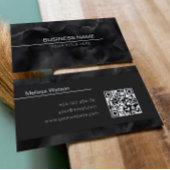 Schwarzes Aquarellmännchen Visitenkarte