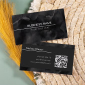 Schwarzes Aquarellmännchen Visitenkarte