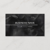 Schwarzes Aquarellmännchen Visitenkarte (Vorderseite)