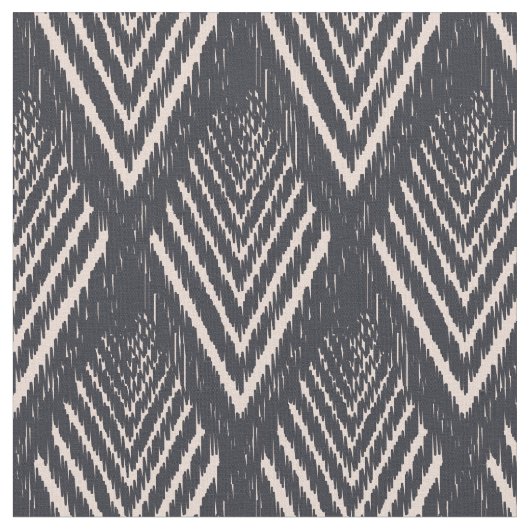Schwarzes Ascent-Ikat-Muster Stoff (Nahaufnahme)