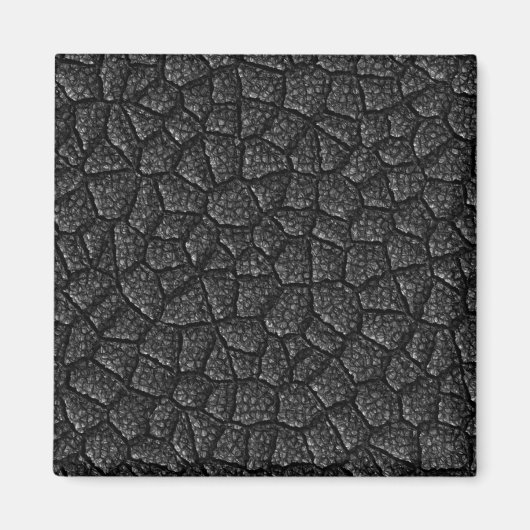 Schwarzes Asphalt Magnet (Vorne)