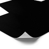 SCHWARZES ATM-SCHILD POSTER (Ecke)