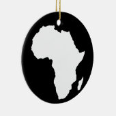Schwarzes Audacious Africa Keramik Ornament (Rechts)