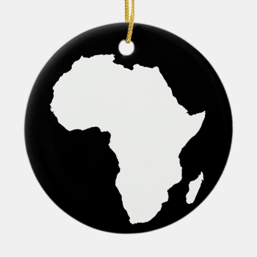 Schwarzes Audacious Africa Keramik Ornament (Vorne)
