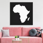 Schwarzes Audacious Africa Leinwanddruck (Insitu (Wohnzimmer))