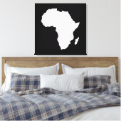 Schwarzes Audacious Africa Leinwanddruck (Insitu (Schlafzimmer))