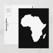 Schwarzes Audacious Africa Postkarte (Vorne/Hinten)
