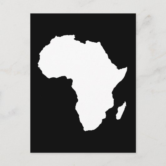 Schwarzes Audacious Africa Postkarte (Vorderseite)