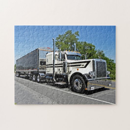 Schwarzes auf weißem Peter-Puzzlespiel Puzzle (Horizontal)