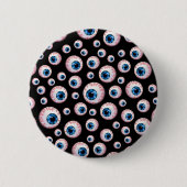 Schwarzes Augapfelmuster Button (Vorderseite)