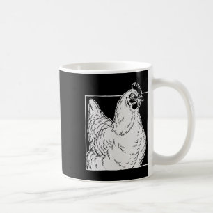 Schwarzes Australorp-Huhn - Vintage Farm Art  Kaffeetasse
