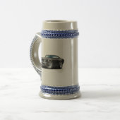 Schwarzes Auto 1969 Buicks GS Bierglas (Vorderseite Links)