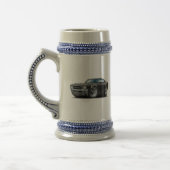 Schwarzes Auto 1969 Buicks GS Bierglas (Links)