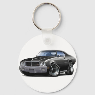 Schwarzes Auto 1970-72 Buicks GS Schlüsselanhänger