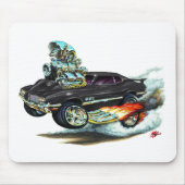 Schwarzes Auto 1970-72 Oldsmobile-Macheten-442 Mousepad (Vorne)