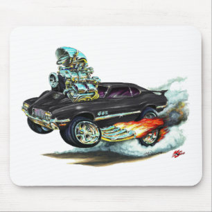 Schwarzes Auto 1970-72 Oldsmobile-Macheten-442 Mousepad