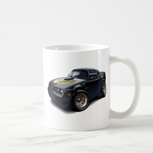 Schwarzes Auto 1979-81 Transportes morgens Kaffeetasse (Rechts)
