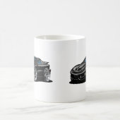 Schwarzes Auto 1998-02 Transportes morgens Kaffeetasse (Mittel)
