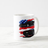 Schwarzes Auto 1998-04 Korvette Kaffeetasse (VorderseiteRechts)