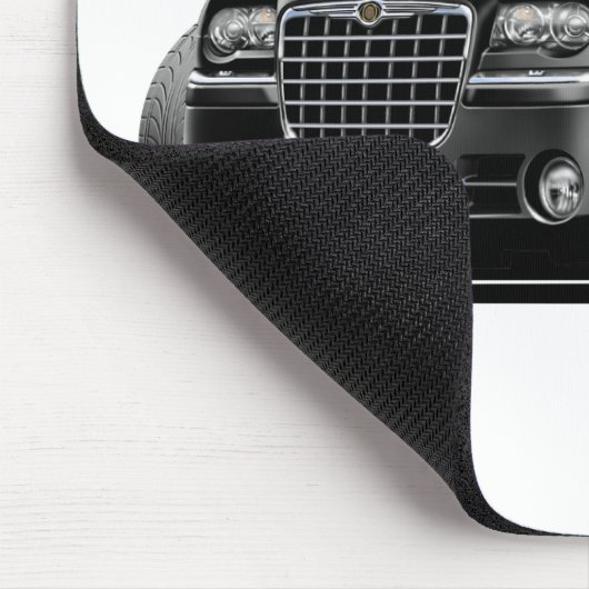 Schwarzes Auto Chryslers 300 Mousepad (Ecke)