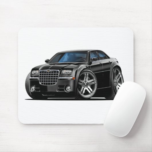 Schwarzes Auto Chryslers 300 Mousepad (Mit Mouse)