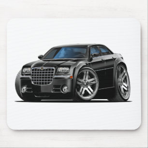 Schwarzes Auto Chryslers 300 Mousepad