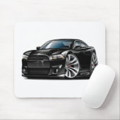 Schwarzes Auto des Dodge-Ladegerät-SRT8 Mousepad (Mit Mouse)