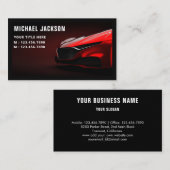 Schwarzes Auto Details, Auto Reparatur Schwarz und Visitenkarte (Vorne/Hinten)