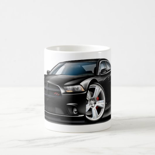 Schwarzes Auto Dodge-Ladegerät Funktelegrafie Kaffeetasse (Mittel)