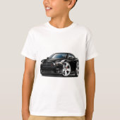 Schwarzes Auto Dodge-Ladegerät Funktelegrafie T-Shirt (Vorderseite)