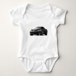 Schwarzes Auto Korvette ZR1 Baby Strampler