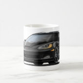 Schwarzes Auto Korvette ZR1 Kaffeetasse (Mittel)