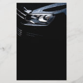 Schwarzes Auto mit Regenfall Flyer (Vorne)