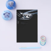 Schwarzes Auto mit Regenfall Flyer (Einzeln)