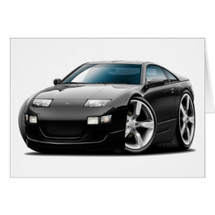 Schwarzes Auto Nissans 300ZX