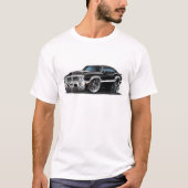 Schwarzes Auto Olds Macheten-442 T-Shirt (Vorderseite)