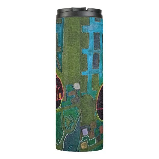 Schwarzes Auto Thermosbecher (Rückseite)