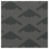 Schwarzes B-2 Spirit Stealth Bomber Muster auf Gra Stoff (Nahaufnahme)