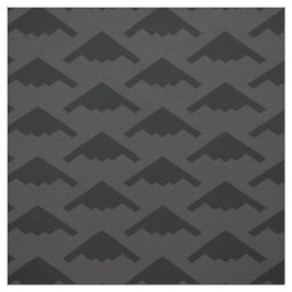 Schwarzes B-2 Spirit Stealth Bomber Muster auf Gra Stoff