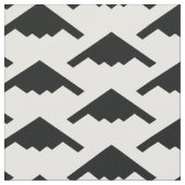 Schwarzes B-2 Spirit Stealth Bomber Muster auf Wei Stoff (Nahaufnahme)