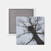 Schwarzes Bach-Nest Magnet (Vorderseite/Rückseite)