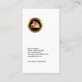 Schwarzes Backsteinmauer-Grün-leuchtende Visitenkarte (Rückseite)