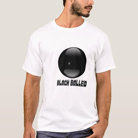 Schwarzes Balled T-Shirt (Vorderseite)