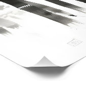 Schwarzes Bambuswald Tinte Malerei Fotodruck (Ecke)