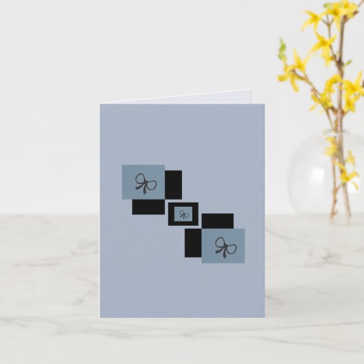 Schwarzes Band Karte (Gelbe Blume)