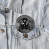 Schwarzes Band mit Flügeln Button (Beispiel)