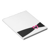 Schwarzes Band Notizblock (angewinkelt)