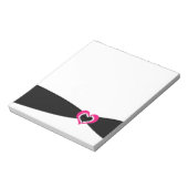 Schwarzes Band Notizblock (Rotiert)